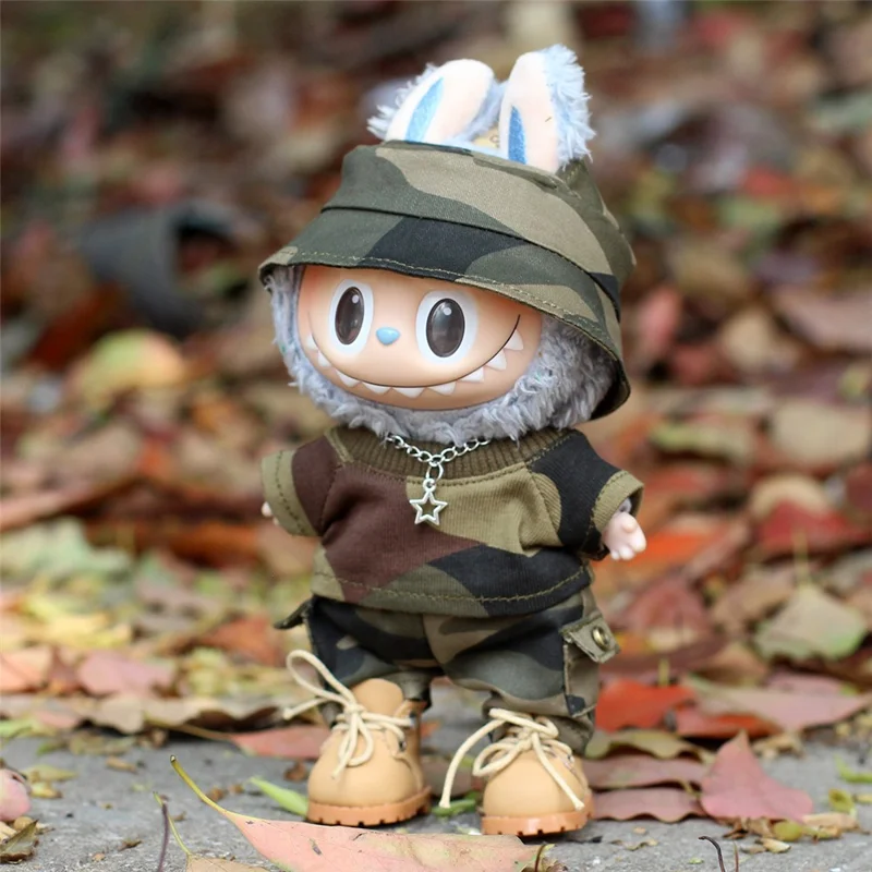 17cm Doll Clothes Military Camouflage Uniform Set for 1st  /  2nd  /  3rd Generation Figure Outfits (No Doll)