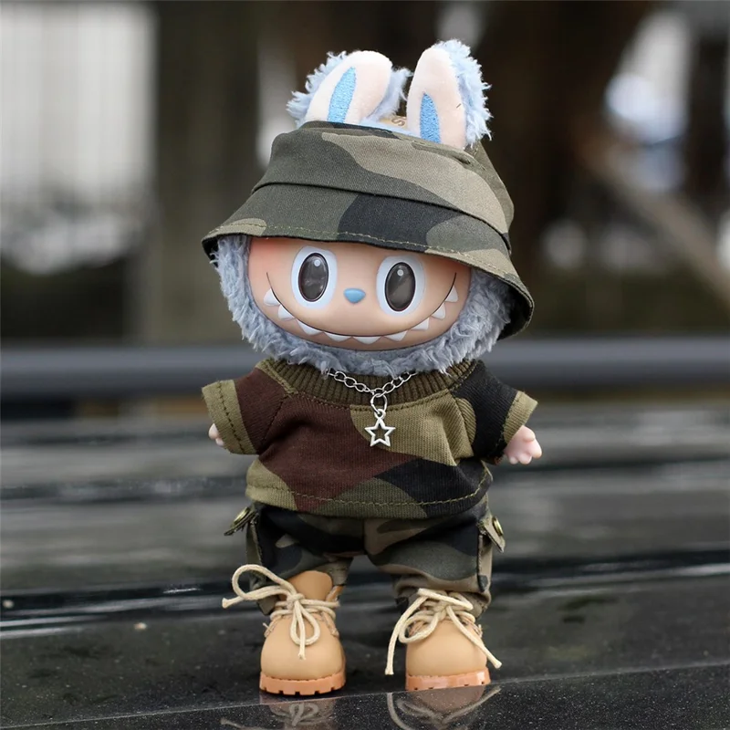 17cm Doll Clothes Military Camouflage Uniform Set for 1st  /  2nd  /  3rd Generation Figure Outfits (No Doll)