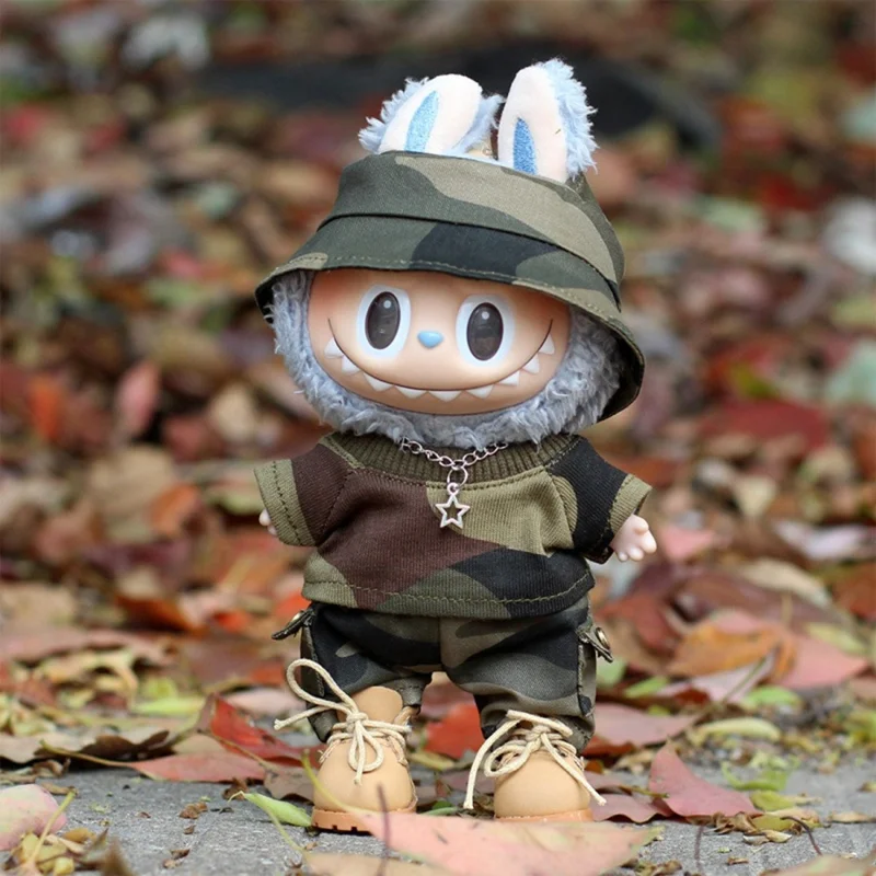 17cm Doll Clothes Military Camouflage Uniform Set for 1st  /  2nd  /  3rd Generation Figure Outfits (No Doll)