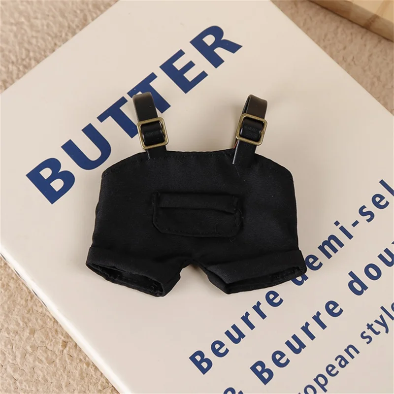 Overalls for 17cm Figures Replacement Outfit Doll Accessory (No Doll) - Black