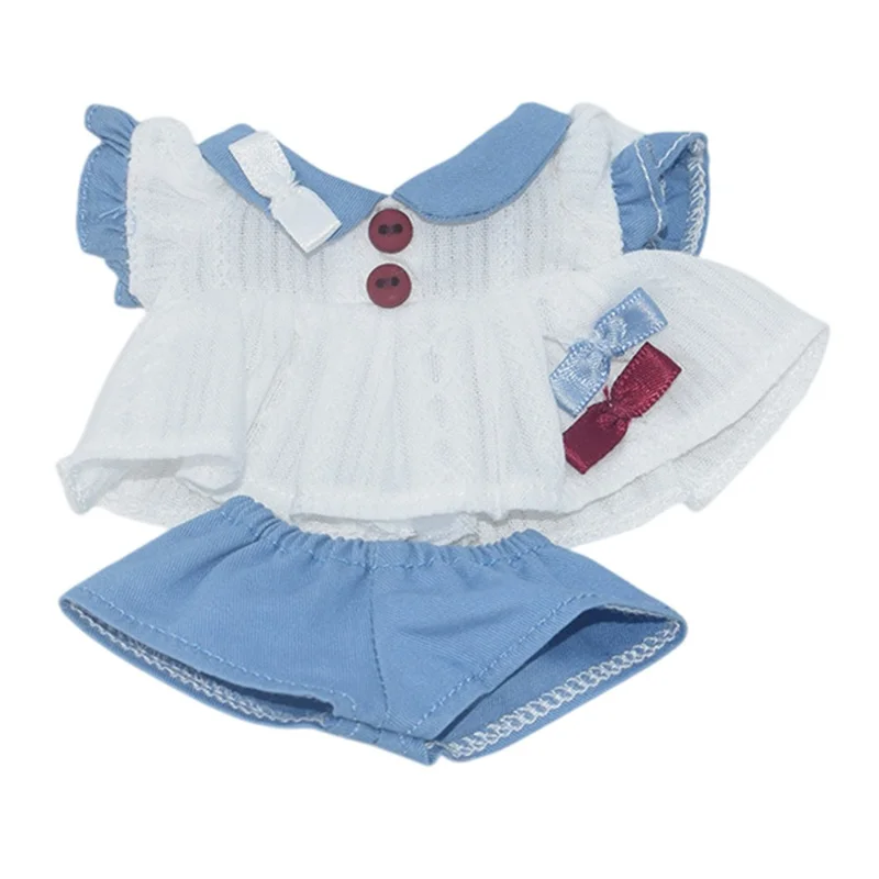 Plush Doll Clothes Outfit Dress Set for 17cm Figures (No Doll)