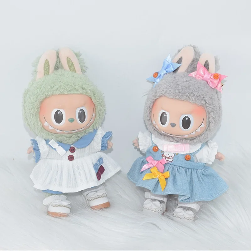 Plush Doll Clothes Outfit Dress Set for 17cm Figures (No Doll)