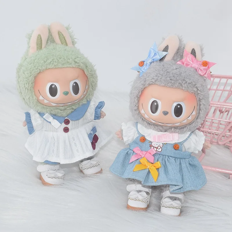Plush Doll Clothes Outfit Dress Set for 17cm Figures (No Doll)