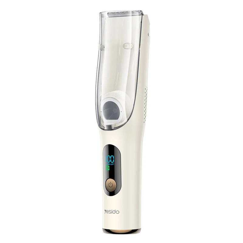 YESIDO MG19 For Children Hair Clipper with Smart Digital Display Cool Ceramic Blade 2 Speed Mode Hair Trimmer - White