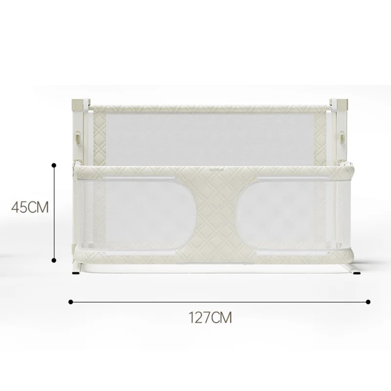 Baby Bassinet Bedside Sleeper Portable Crib Co-Sleeping Baby Bed Adjustable Height Foldable Infant Sleeper - White