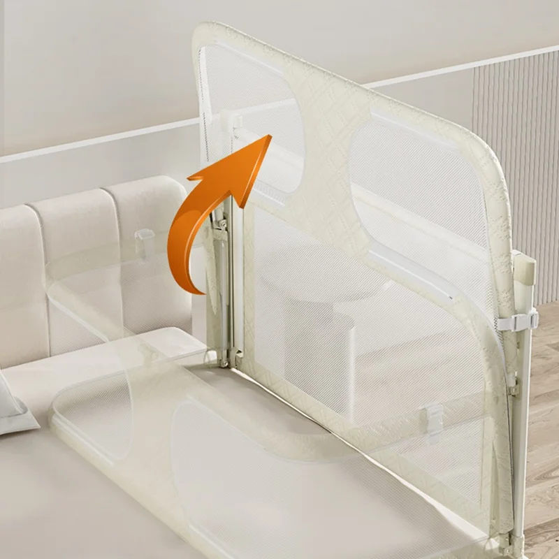 Baby Bassinet Bedside Sleeper Portable Crib Co-Sleeping Baby Bed Adjustable Height Foldable Infant Sleeper - White