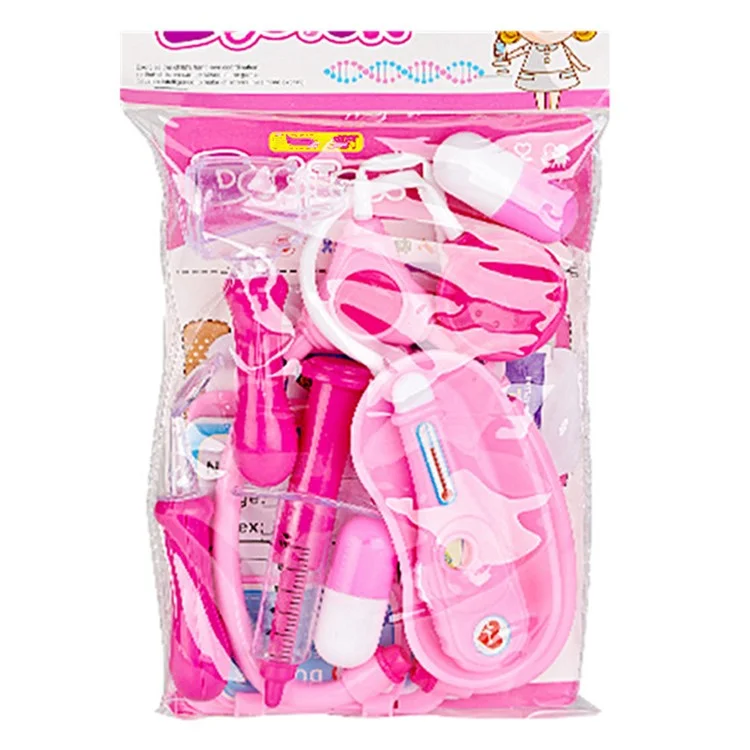YQ4777-85 Simulation Arzt Medizinisches Spielzeug-Set Tragbares Rollenspielspielzeug für Kinder - Pink