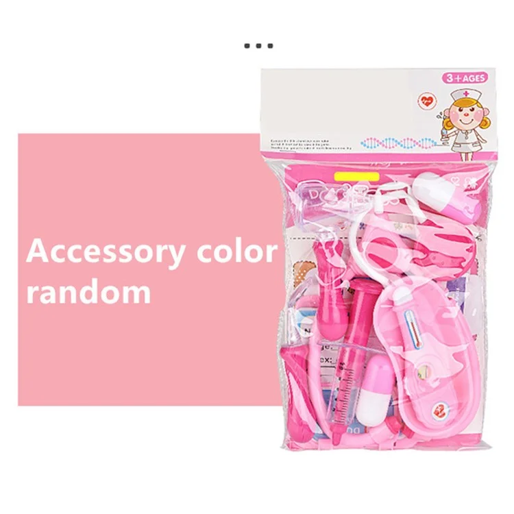 YQ4777-85 Simulation Arzt Medizinisches Spielzeug-Set Tragbares Rollenspielspielzeug für Kinder - Pink