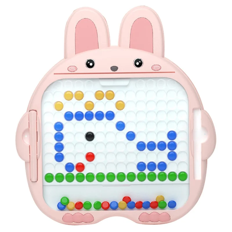 Magnetic Beads Balls Writing Drawing Board Kids Toy Early Education Children Toy, Extra Large ST - Pink