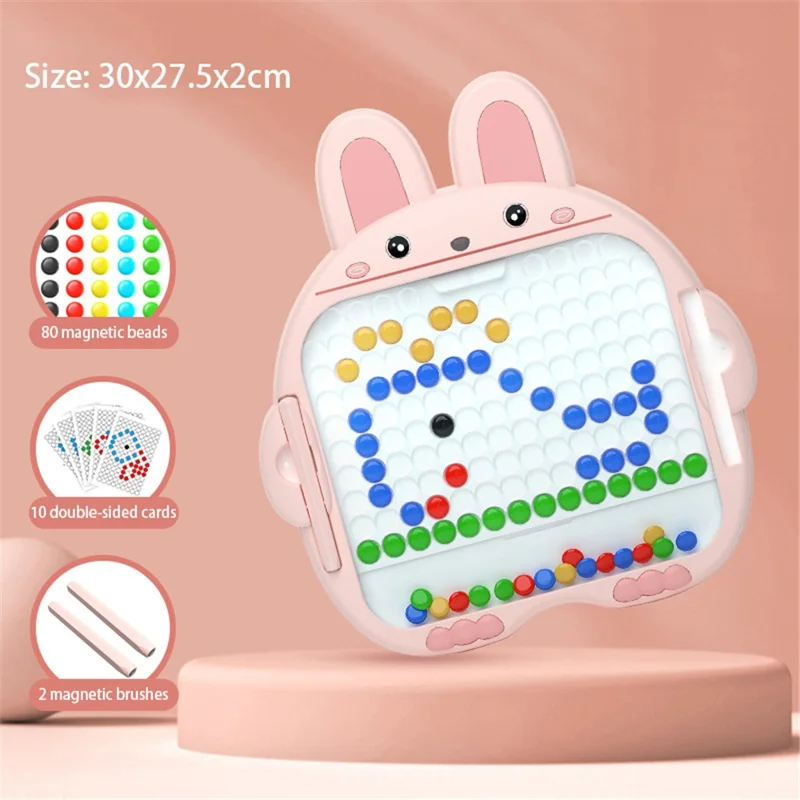 Magnetic Beads Balls Writing Drawing Board Kids Toy Early Education Children Toy, Extra Large ST - Pink