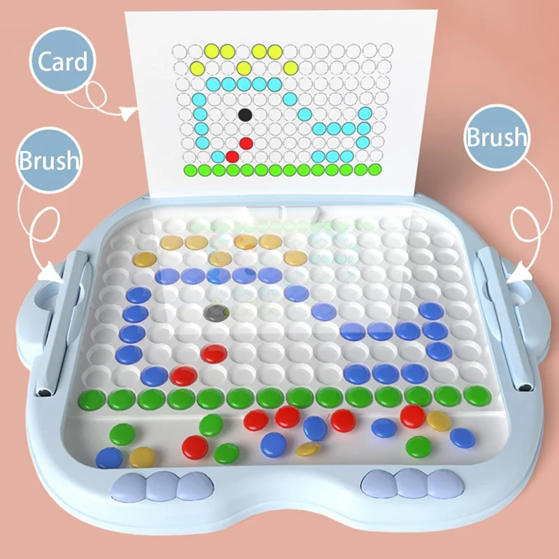 Magnetic Beads Balls Writing Drawing Board Kids Toy Early Education Children Toy, Extra Large ST - Pink