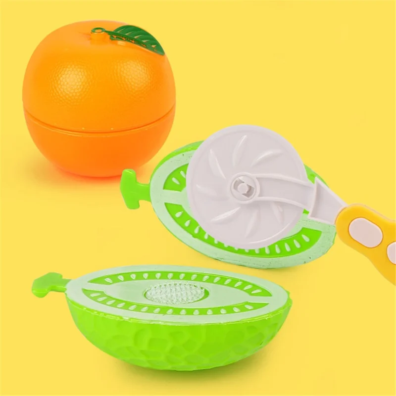 Simulação Plástica Toy de Corte de Frutas Crianças Diversão Cozinha Brincar de Casa Conjunto de Brinquedos