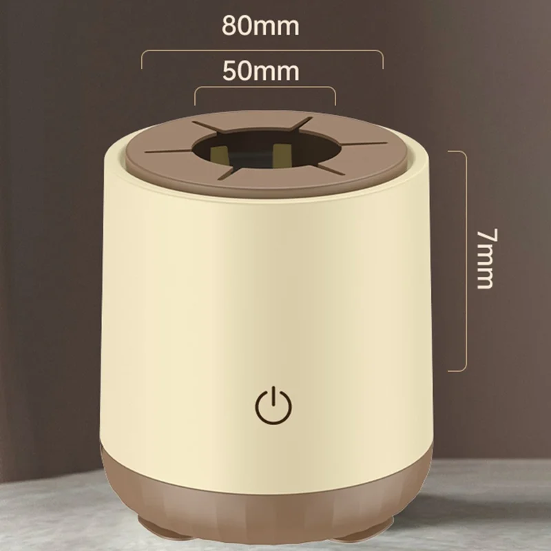 Electric Milk Bottle Shaker USB Rechargeable No Lumps Automatic Baby Milk Powder Mixing Machine - Yellow