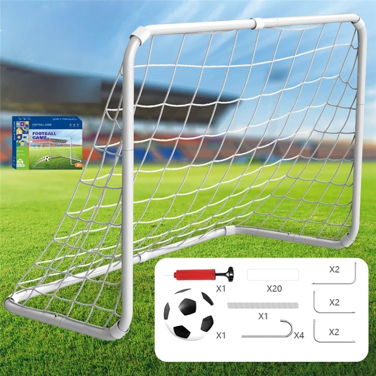 2388-50 Outdoor Sports Football Playing Soccer Training Net Kids Football Goal Set