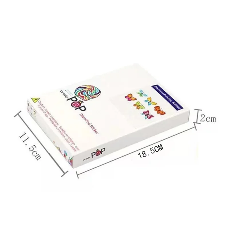 1 Set DIY Art Acrylic Diamond Painting Stickers Kid's Self-Adhesive Sticker Paper Kit for Girls, Boys - SS122