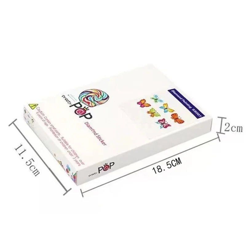 1 Set Children Self-Adhesive Stickers DIY Art Kit Kid's Acrylic Diamond Painting Stickers Papers