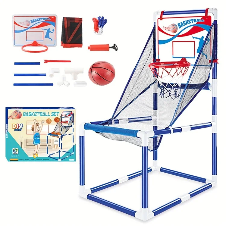 8803 Toddlers Foldable Basketball Hoop Kids Boys Portable Playset Sports Center Toys, Size: M