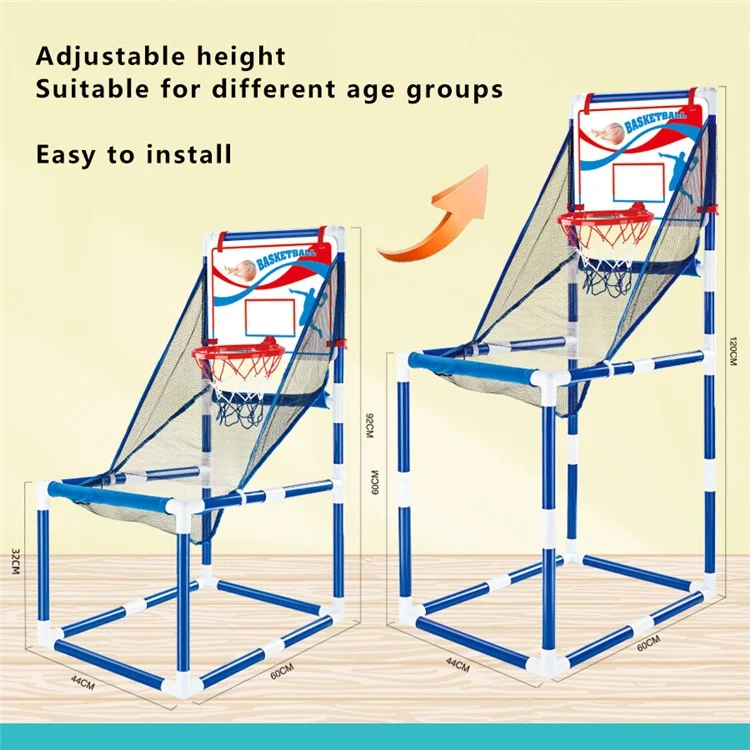 8803 Toddlers Foldable Basketball Hoop Kids Boys Portable Playset Sports Center Toys, Size: M