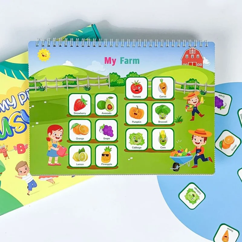 Montessori 16 Theme Toddler Busy Book Preschool Teaching Aids Parent-Child Educational Toy