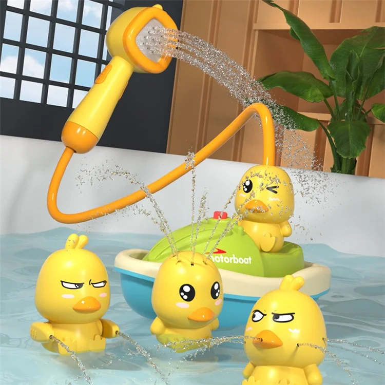 Sprinkler di Anatra Elettrica Carina Giocattolo Giocattolo Anatrocco in Barca Mini Portano Portatile a Spruzzo Per Bambini Per Bambini e Bambini