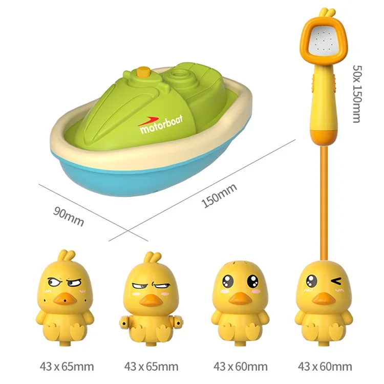 Sprinkler di Anatra Elettrica Carina Giocattolo Giocattolo Anatrocco in Barca Mini Portano Portatile a Spruzzo Per Bambini Per Bambini e Bambini