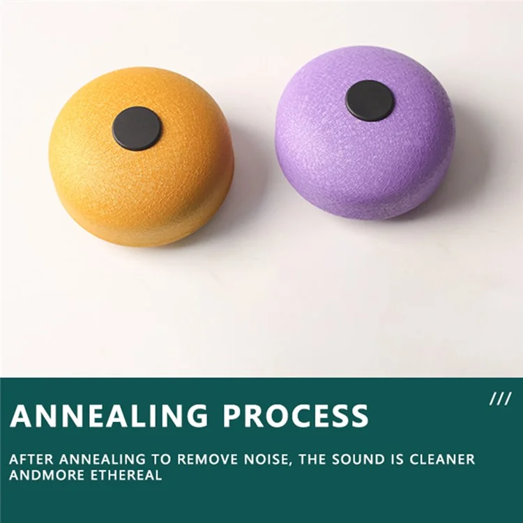 Tambour de Langue en Acier au Carbone de 3 Pouces à 6 tons avec Baguette Yoga Méditation Percussion Instrument de Musique - Vert