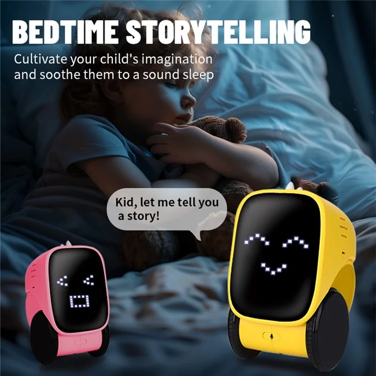 YT6629 Robot Inteligente con Control de Voz Interactivo, Grabación y Sensores Táctiles para Aprendizaje Temprano y Programación Infantil - Azul