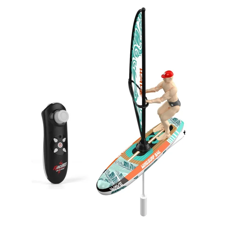 HC-811 Bateau de course à voile télécommandé pour compétition de yacht, pour intérieur et extérieur - Vert