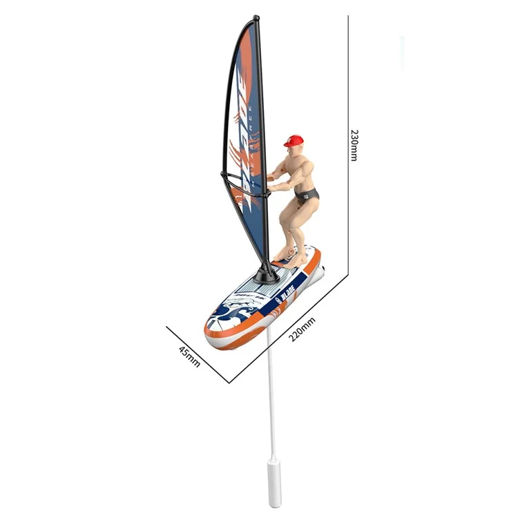 HC-811 Bateau de course à voile télécommandé pour compétition de yacht, pour intérieur et extérieur - Vert