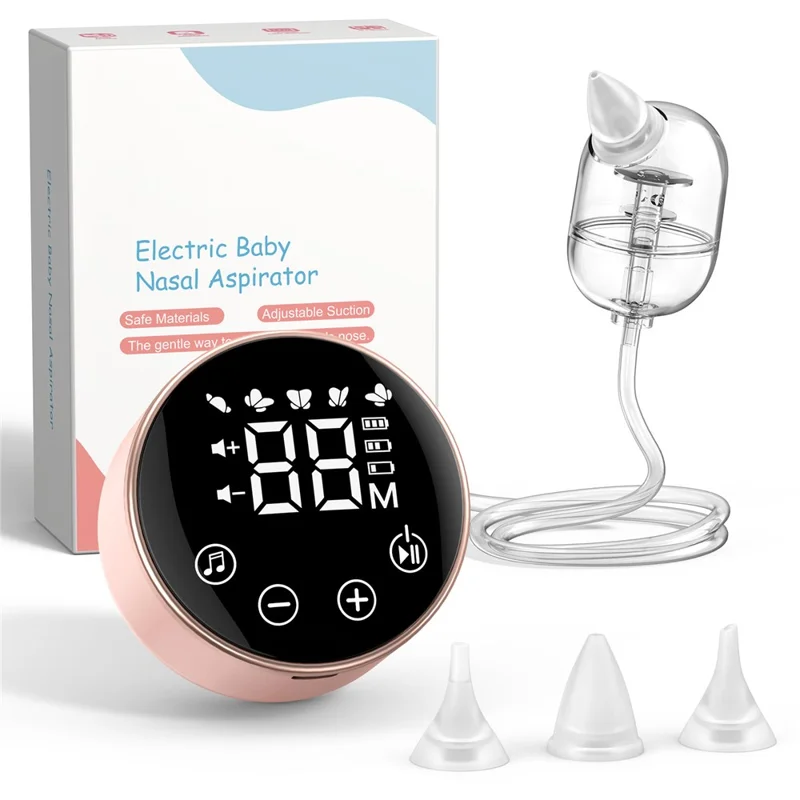 QY-201 Baby Nasal Aspirator Electric Nose Suction Device with Lullaby Function 9 Levels Adjustment