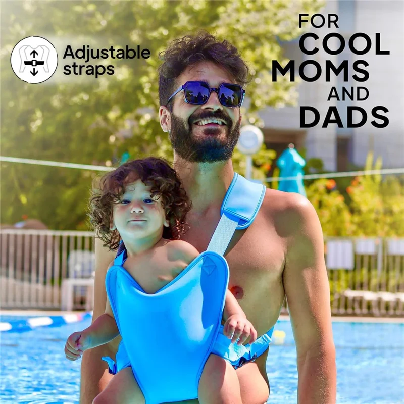 Porte-bébé de natation d'été pour plage et piscine, en néoprène, avec support avant et tabouret de hanche ajustable pour nourrisson