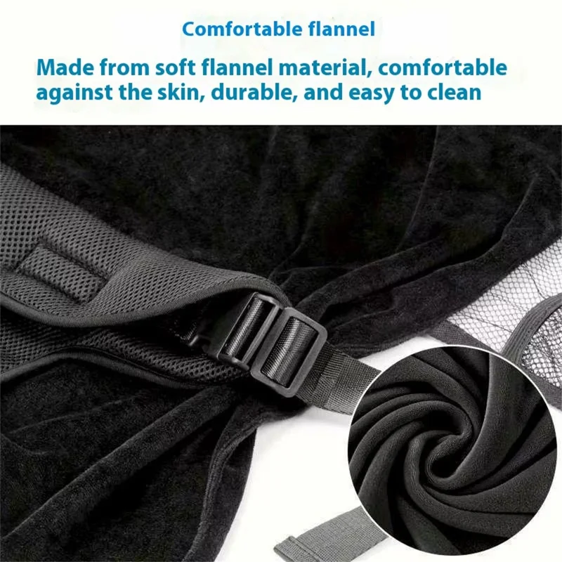 Extensión de asiento de avión para niños, cama plegable de franela para viajar, cama portátil para dormir en coche para niños pequeños