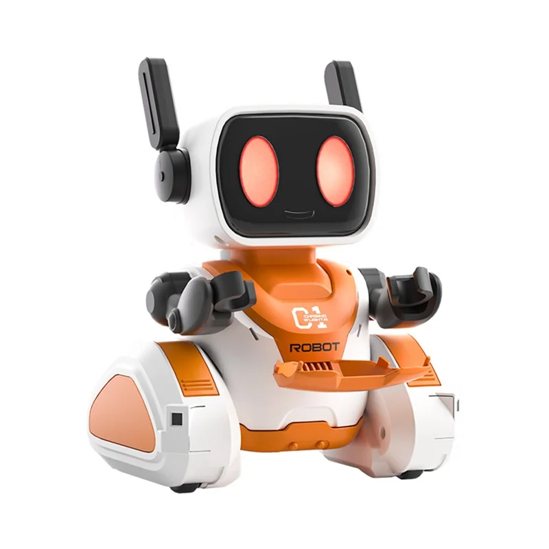 3888 Light-Chasing RC Robot Toy for Kids Programmable Educational Toy with Sound / Light Effects