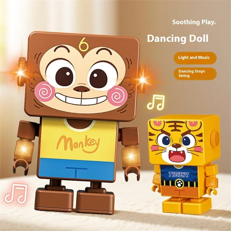RA20 / RB20 Dancing Animal Robot Electronic Toy with Music and Lights Effects for Children - Monkey