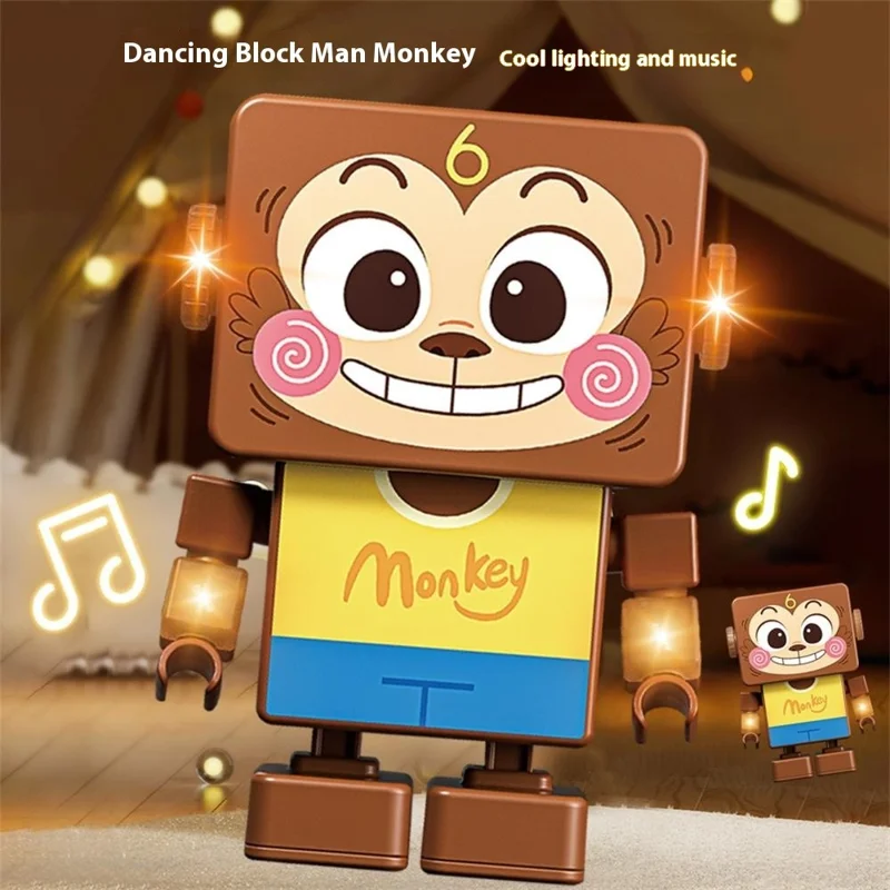 RA20 / RB20 Dancing Animal Robot Electronic Toy with Music and Lights Effects for Children - Monkey