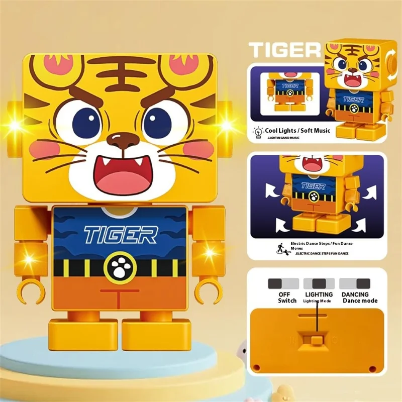 RA20 / RB20 Dancing Animal Robot Electronic Toy with Music and Lights Effects for Children - Monkey