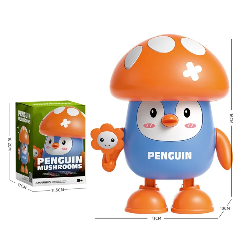 Creative Children Dancing Robot Toy with Light / Music Effects Electric Animal Toy - R25 Mushroom
