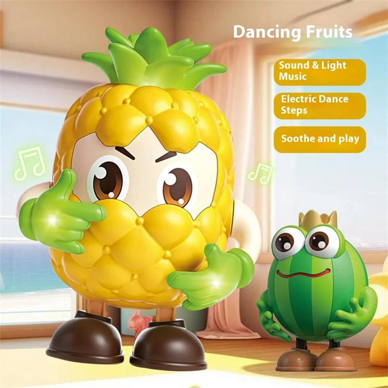 Creative Children Dancing Robot Toy with Light / Music Effects Electric Animal Toy - R25 Mushroom