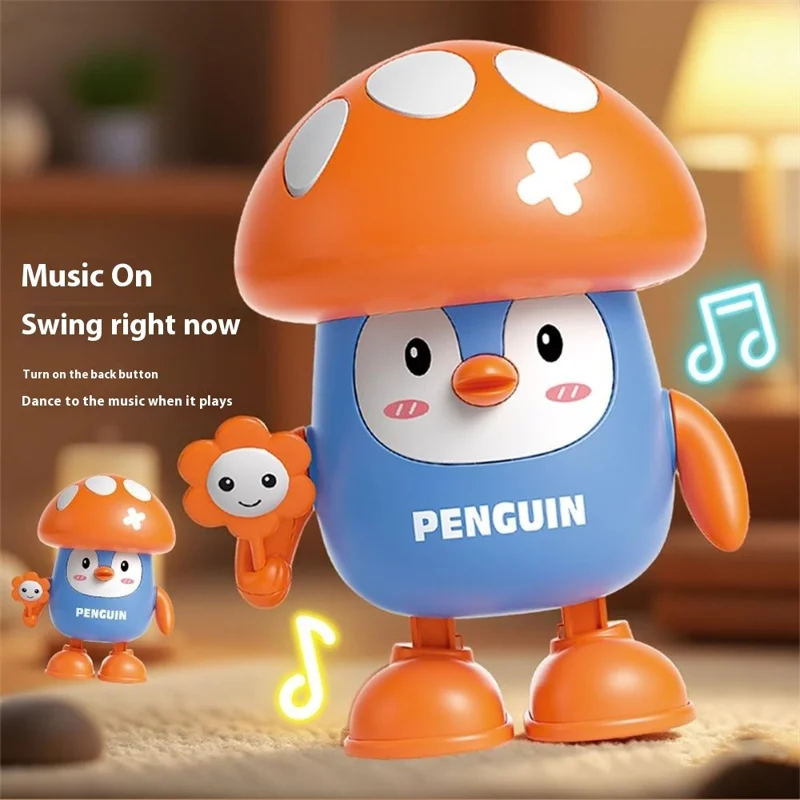 Creative Children Dancing Robot Toy with Light / Music Effects Electric Animal Toy - R25 Mushroom