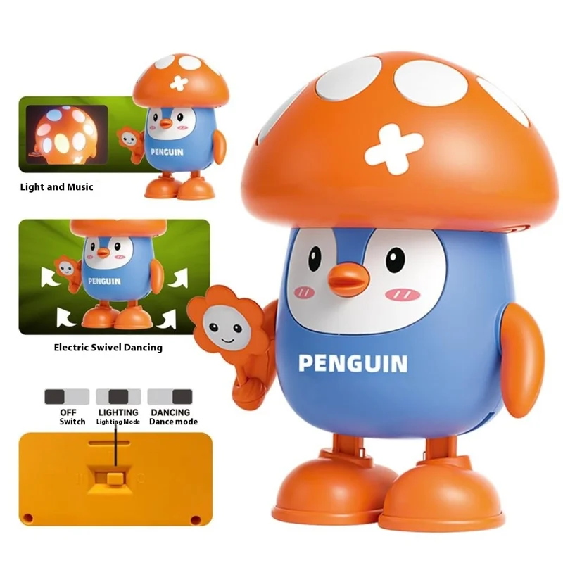 Creative Children Dancing Robot Toy with Light / Music Effects Electric Animal Toy - R25 Mushroom