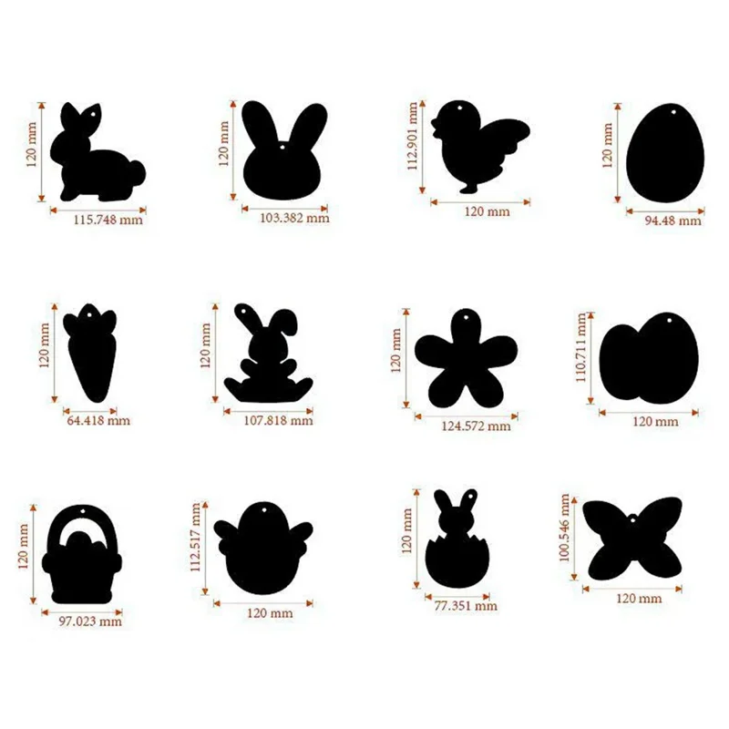 Conjunto de Arte de Riscar da Páscoa 24 Peças para Crianças, Coelhinho, Cenoura, Ovo, Pintura Mágica Arco-Íris, Artesanato Criativo da Páscoa - Estilo 4