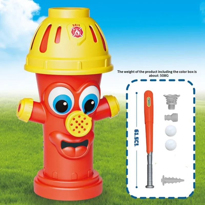 DB25811 Набор для бейсбола, распыляющий шланг-фонтан, летняя уличная лужайка, детская водяная игрушка - красный