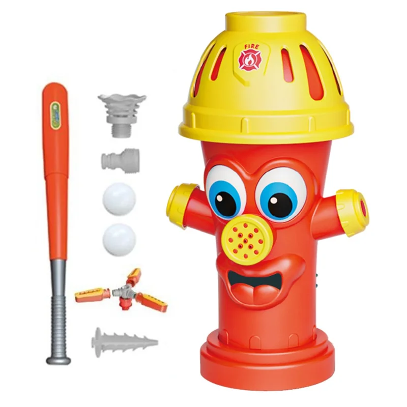 Набор для бейсбола DB25843, вращающийся распылитель в виде пожарного гидранта, летние уличные водяные брызги, детская игрушка для газона - красный