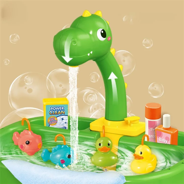 7988 Children Electric Automatic Watering Faucet Toy Fishing Platform Water Pretend Play Educational Toys Parent-Child Playset - Crab