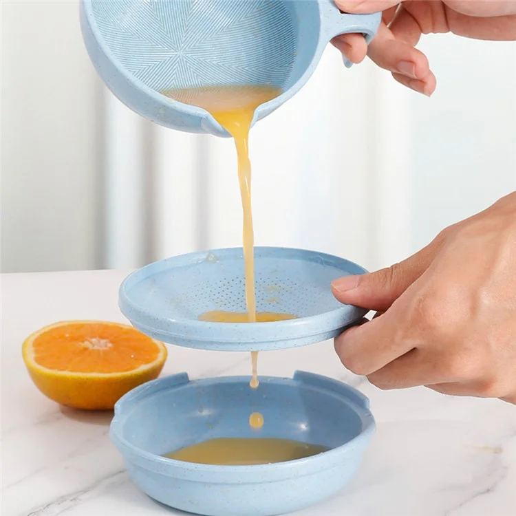 Ensemble de broyeur d'aliments pour bébé en paille de blé + PP Processeur de fruits et légumes Masher (sans BPA, sans certificat FDA) - Vert