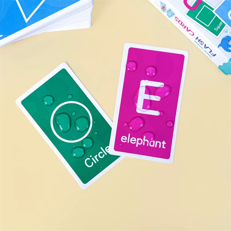 58-teiliges Set Lernkarten Alphabet, Ziffern, Formen, Farben - Frühkindliche Bildung für Kleinkinder - Stil 1