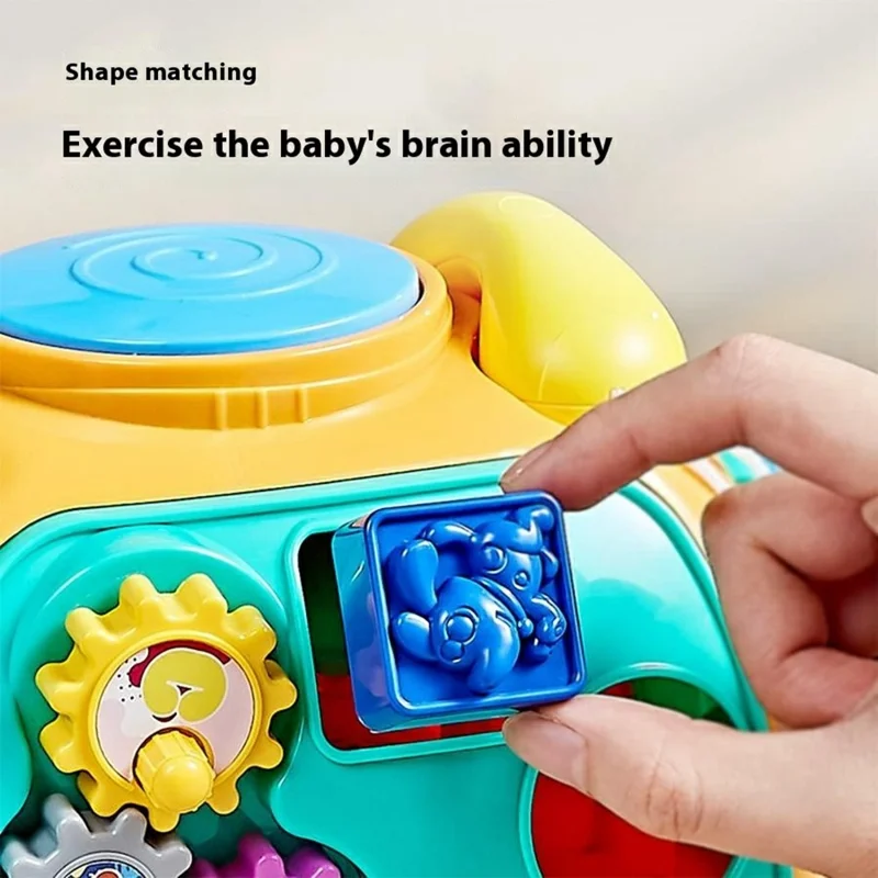 JSL88-19 Multifunction Cartoon Car Phone Toy for Toddlers Early Learning Baby Music Telephone - Yellow