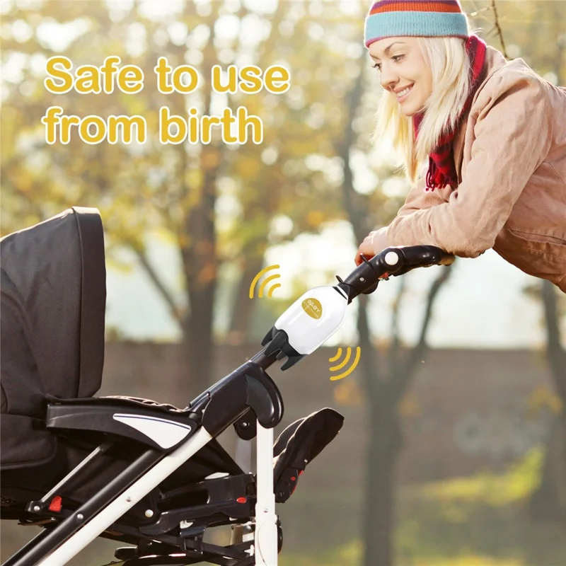 Portable Baby Stroller Rocker Rechargeable Adjustable Speed Infant Sleep Soother Device
