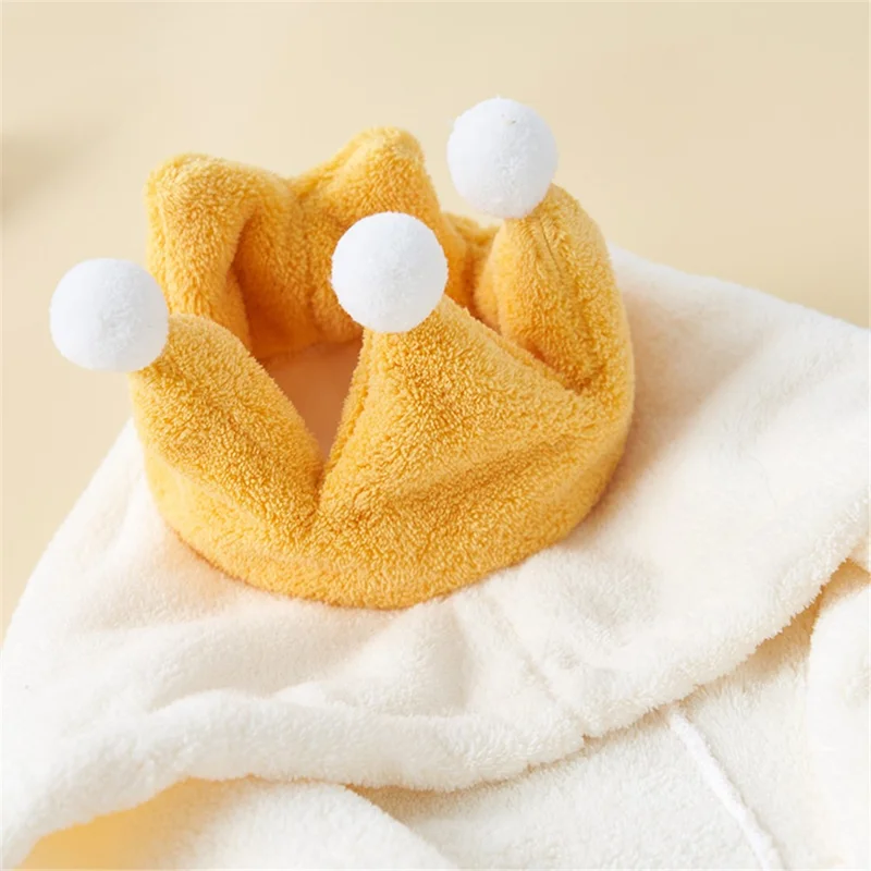 70x140cm Toddler Hooded Bath Towel Soft Towel Absorbent Bathrobe Blanket Baby Shower Gifts - Yellow