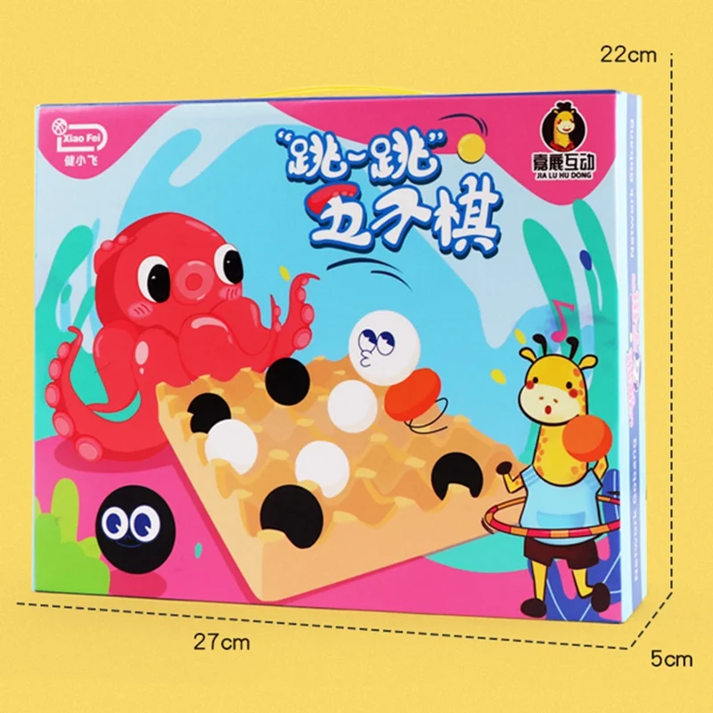 XIAO FEI Five in a Row Game Line Up 5 Educational Board Game Family Interactive Toy